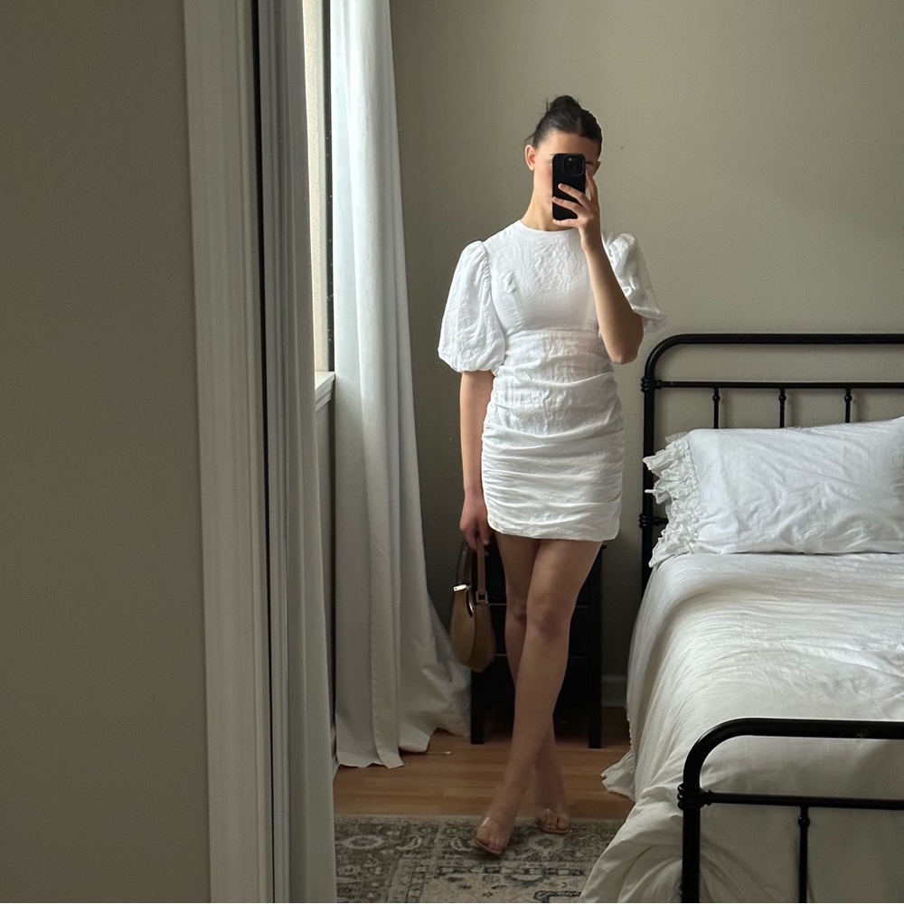 white DISSH midi dress